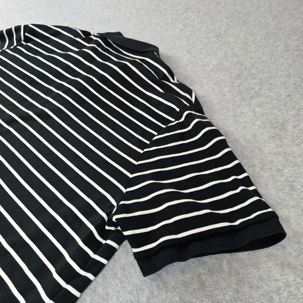 Polo Ralph Lauren Polo Shirt Men’s XL Classic Fit Black White Stripe Red Pony